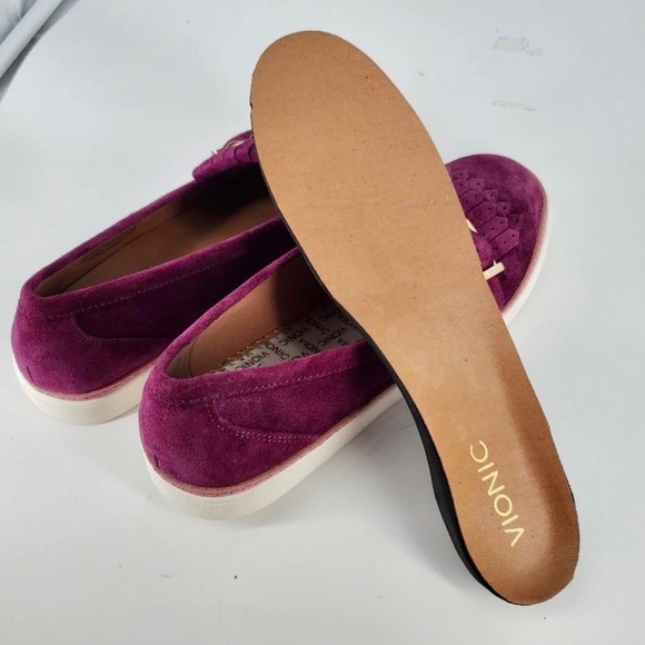 Vionic Suede Sunny Cambridge Kilte Slip-on On Loafers 10 - Picture 7 of 7